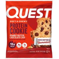 ราคา เควสซอฟท์แอนด์ชิววีคุกกี้ผสมเนยถั่วและช็อกโกแลตชิป 58กรัม Quest Soft and Chewy Cookie Peanut Butter Chocolate Chip 58g. (888849008049)