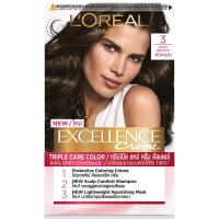 ราคา เอกซ์เซลเล้นซ์ครีมเปลี่ยนสีผมน้ำตาลเข้มเหลือบหม่น 3 Excellence Dark Brown Hair Colour Cream 3 (8850434200178)