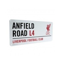 ราคา Liverpool FC ป้ายโลหะ ลิเวอร์พลู Anfield Road L4 (สีขาว)