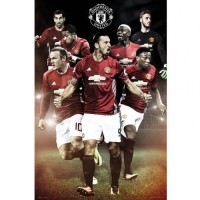 ราคา Manchester United FC โปสเตอร์ แมนยู รวมนักฟุตบอล 2016/17 (SP1376)