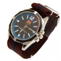 ราคา FC Barcelona นาฬิกาข้อมือ บาร์เซโลน่า สำหรับผู้ชาย สีแดงเลือดหมู