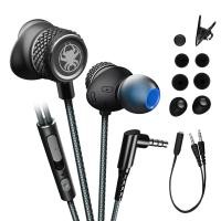 ราคา หูฟังมือถือ PLEXTONE G15 3 5mm ของแท้ หูฟังเกมมิ่ง แยกเสียงได้ earphone เสียงชัด HIFI เล่น Pubg Rov Freefire กันน้ำ extra bass for เบสหนักๆiOS Android (1024000101)