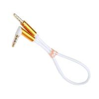 ราคา AUX 0 2 เมตรสั้น 3 5 มิลลิเมตรสายเคเบิล Aux Jack ทองคำ 90 องศามุมขวาสายสัญญาณเสียงสำหรับรถยนต์สำหรับ Iphone (434285444)