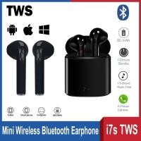 ราคา Hot Sale TWS i7s หูฟังไร้สาย หูฟังบลูทูธไวเลส หูฟังสเตอริโอ แบบสอดหู หูฟังเอียร์บัด พร้อมกล่องชารจ์ สีดำ Mini Wireless Bluetooth Earphone Stereo Earbud Headset Black (538876969)