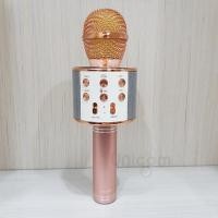 ราคา ไม WS 858 ของแท้ ไมโครโฟน ไร้สาย ลำโพง ไมค์ไร้สาย เสียงดัง งานดี คาราโอเกะ บูลทูธ Wireless Microphone Karaoke ไมโครโฟน ไมค์ลอยไวเลส ws858สีชมพู (1076392106)