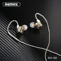 ราคา หูฟัง In Ear หูฟังเกมมิ่ง in ear หูฟัง in ear gaming หูฟังออกกำลังกาย หูฟังฟิตเนส REMAX RM 580 Double Moving coil Earphone ของแท้ คุณภาพดี จัดส่งฟรี มีบริการเก็บปลายทาง (536058140)