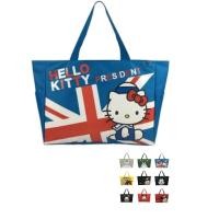 ราคา กระเป๋า กระเป๋าสะพายไหล่ ขนาดจัมโบ้ มีซิปรูดปิดด้านบน ใส่เสื้อผ้าเดินทางได้ ขนาด 50 38 14 cm ลาย Hello kitty คิตตี้ (723888507)