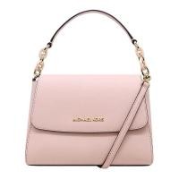 ราคา Michael Kors แท้ ทรงหรูหรา สวยมาก หนังฟอกกันรอยขีดข่วน Michael Kors Saffiano Sofia Satchel Crossbody Bag Blossom 35F8GO5S1L (1470300449)