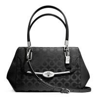 ราคา Coach แท้ สินค้า SHOP ไม่ใช่ outlet COACH MADISON MADELINE OP ART SATEEN EAST WEST SATCHEL BAG 25638 (1555914120)