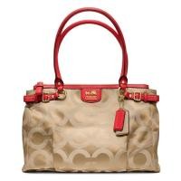 ราคา COACH แท้ รุ่นหรู จาก Shop ช่องเยอะ สวยมาก COACH MADISON OP ART SATEEN KARA CARRYALL (1717854836)