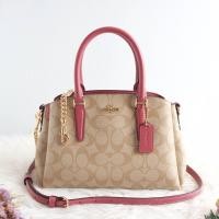ราคา C O A C H Mini Sage CarryAll In Signature Canves ขนาด 9 นิ้ว รุ่น F29434 สีกากีชมพู รุ่นขวัญใจมหาชน บินเอง พร้อมส่ง (1201778142)