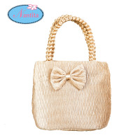 ราคา Nantita กระเป๋าถือ กระเป๋าผ้าซาตินอัดพลีท BP272 1 ด้านในบุผ้า (1284124838)