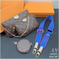 ราคา เซ็ต3ใบ กระเป๋าสะพายหลุยส์ สาย2แบบ มีสายหลายสี (1332158662)
