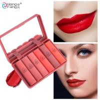 ราคา Hangfang 9081 ลิปสติกเนื้อแมท ลิปสติกเนื้อเนียน มีมอยเจอร์บำรุง ปากไม่ลอกไม่คล้ำจ้าาารุ่นนี้ ยิ่งทายิ่งสวย กระจก แบบ HD Lip Matte Color Mini Kit cokkicosmetic เครื่องสำอาง ราคาถูก ถูก (595920869)