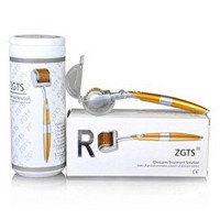 ราคา ZGTS Titanium Derma Roller เข็มกลิ้ง รักษาหลุมสิว ลบริ้วรอยเหี่ยวย่น หลุมสิวลึก เดอร์มาโรลเลอร์ from France Microneedle Roller หัวเข็ม 1 50 mm Gold (310005388)