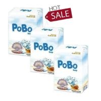 ราคา POBO Soap สบู่น้ำแร่ คอลลาเจน 60กรัม 3 ก้อน (624548869)