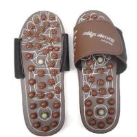 ราคา รองเท้านวด หินบำบัด ไซส์L นวด เพื่อสุขภาพ ปุ่มนวดสปริงแบบหมุนบิด สีน้ำตาล (308429293)