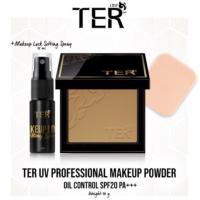 ราคา แป้งผสมรองพื้น TER UV Professional Makeup Powder Oil Control SPF20 PA แถมสเปรย์ MakeupLock (875728580)