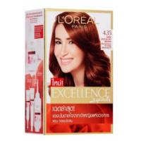 ราคา LOREAL PARIS EXCELLENCE สีผมเบอร์ 4 35 สีน้ำตาลปานกลางประกายทองเหลือบมะฮอกกานี 1กล่อง (1016120429)