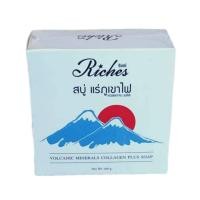 ราคา Riches สบู่ แร่ภูเขาไฟ คอลลาเจน พลัส 100 กรัม 1 ก้อน (1369086646)
