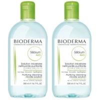 ราคา Bioderma Sebium H2O สำหรับผิวมัน ผิวผสม สีเขียว 2 ขวด x 500ml (625288589)