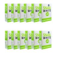 ราคา สบู่สเนลไวท์ สบู่หอยทาก เขียว 70g 12 ก้อน (902628883)