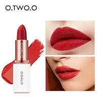 ราคา O TWO O Matte Lipstick Long wear High Pigmentation Hydrating Professional Velvet Smooth Lip Gloss Makeup Cosmetics 12 Colors (1066576214)