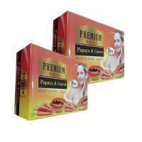 ราคา สบู่หน้าใส PREMIUM มะละกอ แครอท สูตรเข้มข้น 80 กรัม 2 ก้อน (1374776649)
