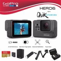 ราคา GoPro Hero 6 Black พร้อมเมมโมรี่ 32 GB แบตเตอรี่ พร้อมที่ชาร์จ ทุ่นลอยน้ำ ไม้เซลฟี่ 3 way และ กระเป๋ากันกระแทก (153823829)