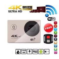 ราคา CK SHOP กล้องแอคชั่น กล้องติดหมวก ติดจักรยาน กล้องกันน้ำ 4K WiFi พร้อมรีโมท 4K WiFi Action Camera 4K สีเงิน (455550386)