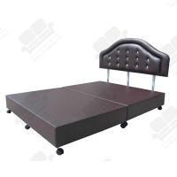 ราคา 1deelert เตียงหัวเบาะโค้ง ประดับด้วยคริสตัล รุ่น D ขนาด 5 ฟุต 6 ฟุต สีหนังนํ้าตาลเข็ม (1425270109)