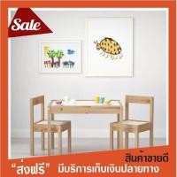 ราคา สินค้าขายดี IKEA โต๊ะเด็ก เก้าอี้ 2 ตัว ไม้สน LÄTT อิเกีย โต๊ะเรียนเด็ก โต๊ะทำการบ้าน (991498536)