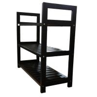 ราคา ชั้นวางรองเท้า ที่เก็บรองเท้า ไม้ยางพารา 3 ชั้น รุ่นMD 0018 สีโอ๊ค (9314957)