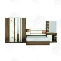 ราคา 1deelert ชุดห้องนอน 5 ฟุต 6 ฟุต รุ่น HARMONIC เตียง โต๊ะแป้ง ตู้เสื้อผ้า ที่นอนสปริง2 0 สามารถเลือกสีได้ (1606212269)
