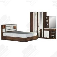 ราคา 1deelert ชุดห้องนอน 5 ฟุต 6 ฟุต รุ่น MONA เตียง โต๊ะแป้ง ตู้เสื้อผ้า ที่นอนสปริง2 0 สามารถเลือกสีได้ (1606176576)