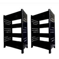 ราคา ชั้นวางของ ชั้นวางของโชว์ ชั้นวางรองเท้า ชั้นวางของครัว ชั้นวางของใหญ่ชั้นวางของ 4 ชั้นสีดำ พลาสติก ขนาด48 29 70cm โปรโมชั่น ราคาถูก (1415312984)