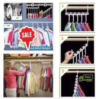 ราคา Wonder hanger ไม้แขวนเสื้อประหยัดพื้นที่ราวแขวน ไม้แขวนเสื้อ ไม้แขวนเสื้อจัดระเบียบ 8Pcs Magic Wonder Hanger Closet Clothes Organizer Space Saver 5X เพื่อเพิ่มพื้นที่ใช้สอยได้มากถึง 5 เท่า (1308658097