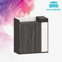 ราคา jnn1 ตู้เอนกประสงค์ 80ซม บานเปิดเมลามีน รุ่น MC 805 สี ไลท์เวงเก้ แฟบริค (463306723)