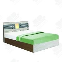 ราคา 1deelert เตียงนอน ไม้ระแนงพร้อมโคมไฟที่หัวเตียง ขนาด 3 5 5 6 ฟุต รุ่น Starlight มีสีให้เลือก (1501386650)