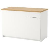 ราคา ตู้เก็บของ ตู้เก็บรองเท้า ตู้เก็บหนังสือ ตู้หนังสือ ตู้ ตู้เก็บของใช้ ตู้ตั้งพื้นพร้อมบานตู้และลิ้นชัก ขาว ขนาด 120 ซม KNOXHULT ขนาด 120 ซม (1345792225)