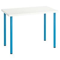 ราคา Work desk โต๊ะทำงาน สีขาว สีน้ำเงิน ขนาด 100x60 ซม (1419524750)