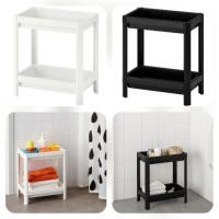 ราคา Designs Store IKEA ชั้นวางของ 2 ชั้น สีขาว สีดำ ชั้นพลาสติก ทนเปียกชื้น (1434012468)