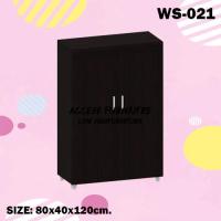 ราคา Access Furniture ตู้รองเท้า 80 ซม 2บานเปิด รุ่นWS 021 สีโอ๊คดำ (1384824211)