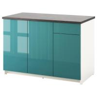 ราคา ตู้เก็บของ ตู้เก็บรองเท้า ตู้เก็บหนังสือ ตู้หนังสือ ตู้ ตู้เก็บของใช้ ตู้ตั้งพื้นพร้อมบานตู้และลิ้นชัก ไฮกลอส น้ำเงิน ฟ้าเทอร์ควอยซ์ ขนาด 120 ซม KNOXHULT ขนาด 120 ซม (1240486187)