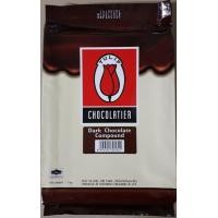 ราคา ทิวลิป ดาร์ก ช็อกโกแลต คอมปาวด์ Tulip Dark Chocolate Compound 1 KG (482236044)