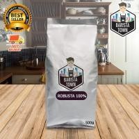 ราคา Robusta เมล็ดกาแฟคั่ว คั่วกลาง ถุงละ 500 กรัม เมล็ดกาแฟ โรบัสต้า 100 Coffee Bean (597158089)