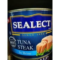 ราคา ซีเล็ค ทูน่าสเต็ก ในน้ำเกลือ 1800 กรัม Sealect Tuna Steak In Brine 1800 g (240374773)