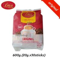 ราคา Dao Coffee Original 3 in1 Organic 100 Arabica Halal 600g กาแฟ ดาว คอฟฟี่ 20g X 30 Sticks จำนวน 1 ถุง (1377514368)