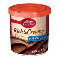 ราคา แพ็ค 2 Betty Crocker Rich Creamy Milk Chocola453g ริชแอนด์ครีมช็อกโกแลตนมสด 453 กรัม (893928181)