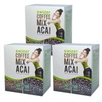 ราคา SWIZER COFFEE MIX ACAI BERRYกาแฟเพื่อสุขภาพ สไวเซอร์ คอฟฟี่ มิกซ์ พลัส อาซาอิ เบอร์รี่ จากป่าอเมซอนในบราซิล บรรจุ 10 ซอง 3 กล่อง (191850831)